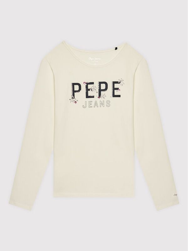 Pepe Jeans Pepe Jeans Bluza Tiffany PG502799 Bela Regular Fit