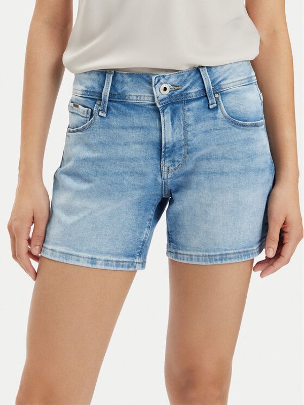 Pepe Jeans Pepe Jeans Jeans kratke hlače Relaxed Short Mw PL801109MP2 Modra Relaxed Fit