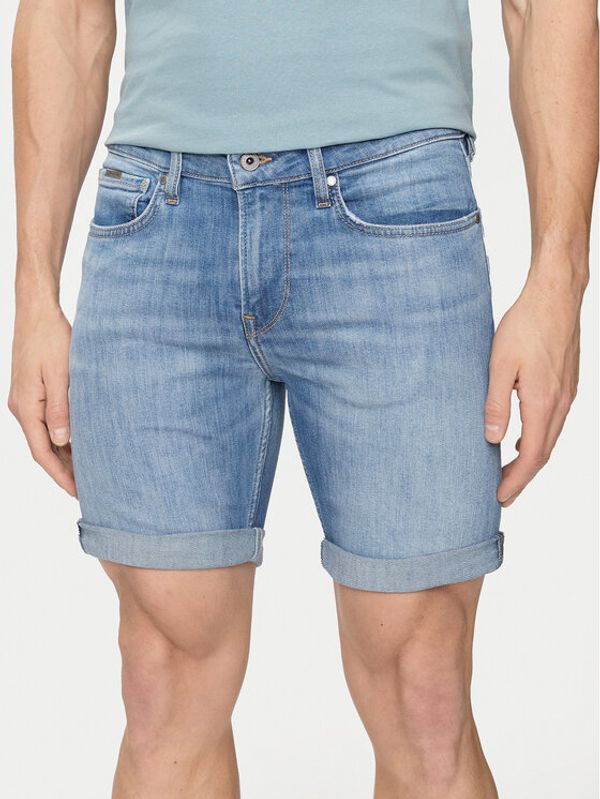 Pepe Jeans Pepe Jeans Jeans kratke hlače Slim Short PM801080MN8 Modra Slim Fit