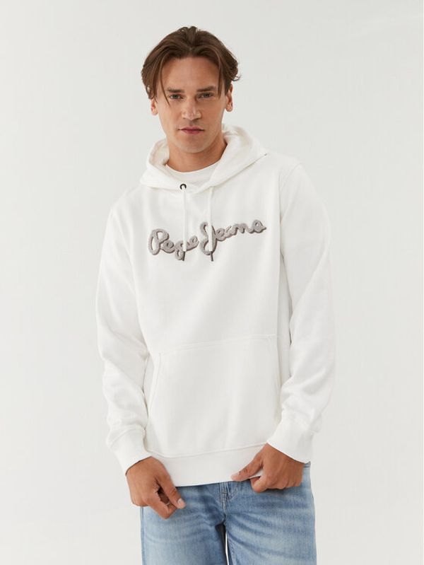 Pepe Jeans Pepe Jeans Jopa Ryan Hoodie PM582328 Bela Regular Fit