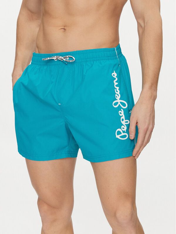 Pepe Jeans Pepe Jeans Kopalne hlače Logo Swimshort PMB10393 Modra Regular Fit