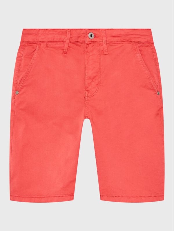 Pepe Jeans Pepe Jeans Kratke hlače iz tkanine Blueburn Short PB800726C75 Rdeča Regular Fit