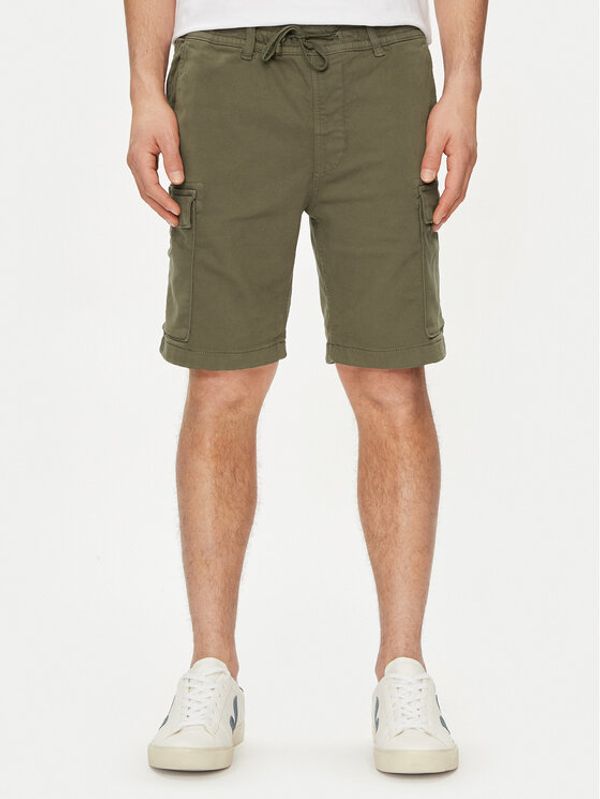 Pepe Jeans Pepe Jeans Kratke hlače iz tkanine Gymdigo Cargo Short PM801077 Khaki Regular Fit