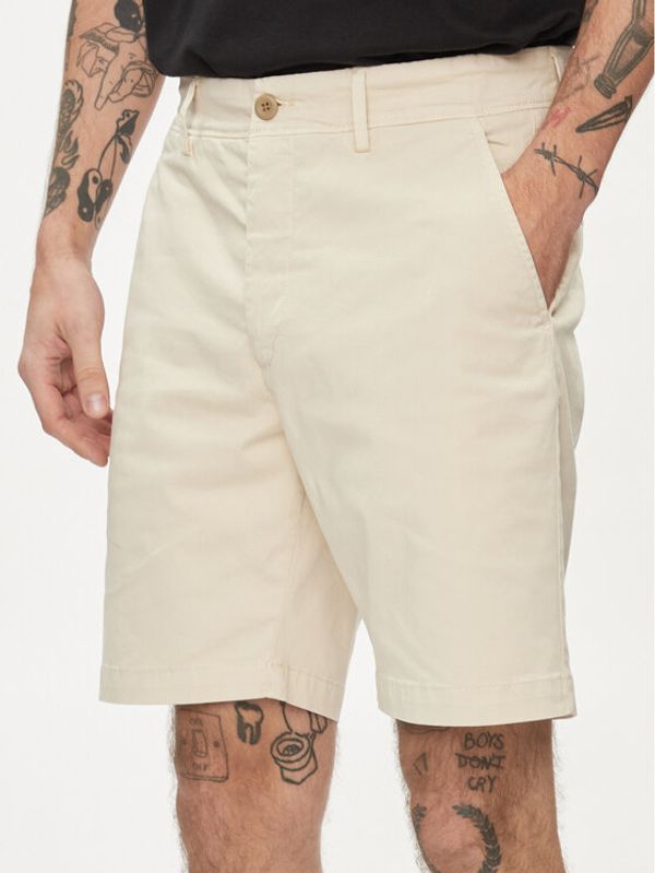 Pepe Jeans Pepe Jeans Kratke hlače iz tkanine Regular Chino Short PM801092 Bež Regular Fit