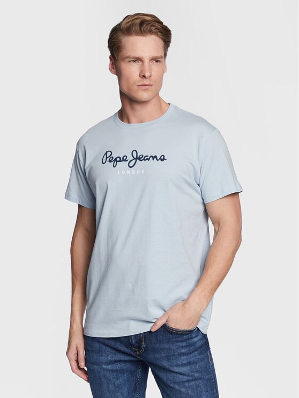 Pepe Jeans Pepe Jeans Majica Eggo PM508208 Modra Regular Fit