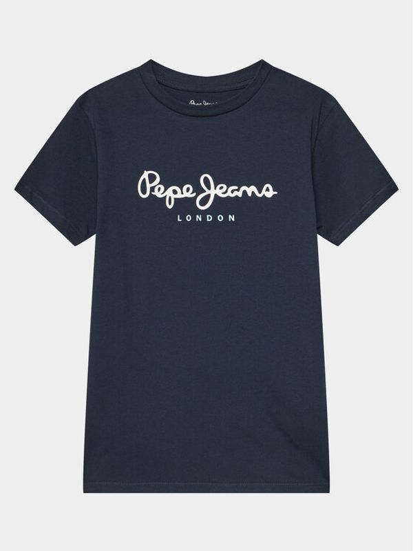 Pepe Jeans Pepe Jeans Majica New Art N PB503493 Mornarsko modra Regular Fit