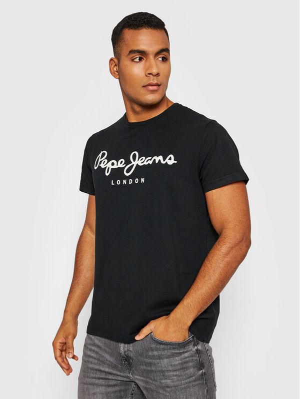 Pepe Jeans Pepe Jeans Majica Original PM508210 Črna Slim Fit