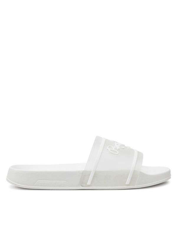 Pepe Jeans Pepe Jeans Natikači Slider Translucent W PLS70147 Bela