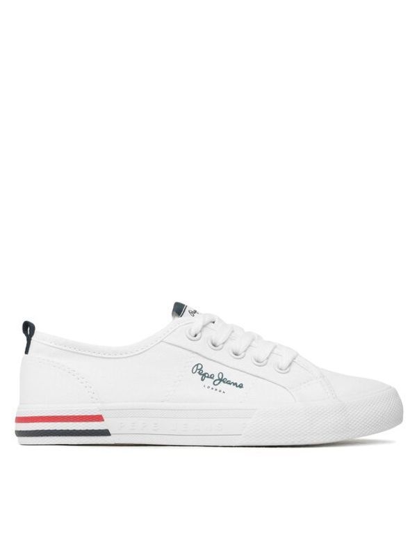 Pepe Jeans Pepe Jeans Tenis superge Brady Basic Boy PBS30549 Bela