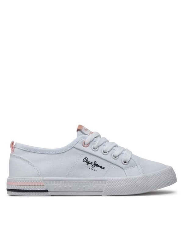 Pepe Jeans Pepe Jeans Tenis superge Brady Basic G PGS30604 Bela