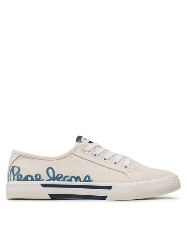 Pepe Jeans Pepe Jeans Tenis superge Brady Denim W PLS31438 Bela