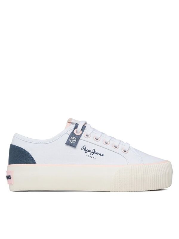 Pepe Jeans Pepe Jeans Tenis superge Ottis W Sun PLS31456 Bela