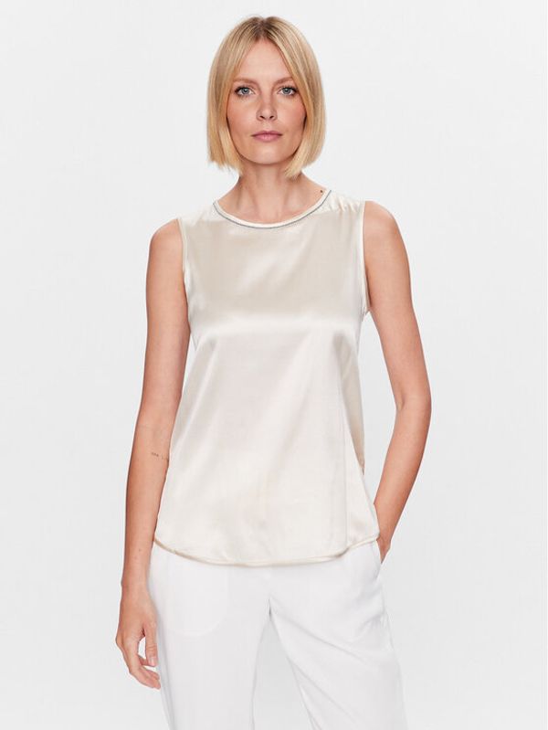 Peserico Peserico Bluza S08893D Écru Regular Fit