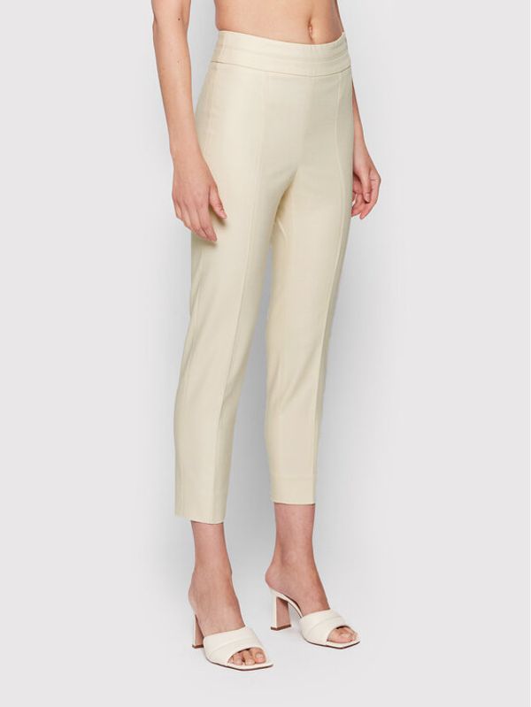 Peserico Peserico Hlače iz tkanine P04634J0 Bež Regular Fit