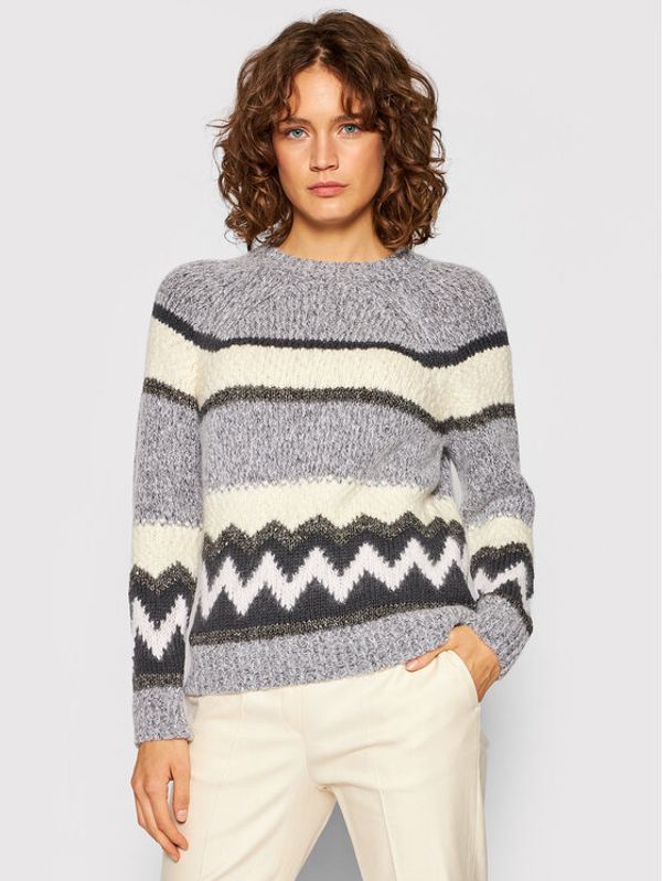 Peserico Peserico Pulover S99196F03 9018R Siva Regular Fit