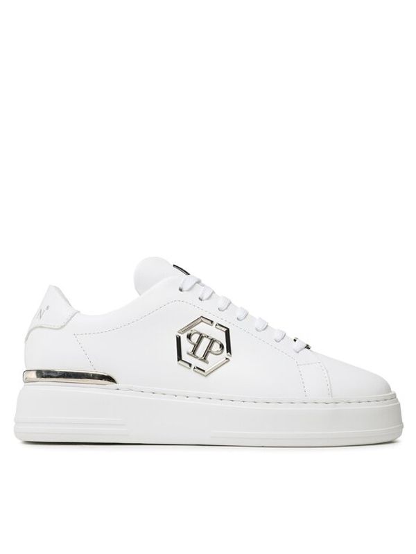 PHILIPP PLEIN PHILIPP PLEIN Superge Leather Lo-Top Sneaker FABS USC0379 PLE075N Bela