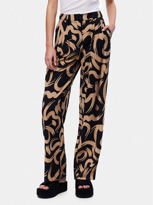 Pieces Pieces Hlače iz tkanine Merita 17147636 Bež Regular Fit