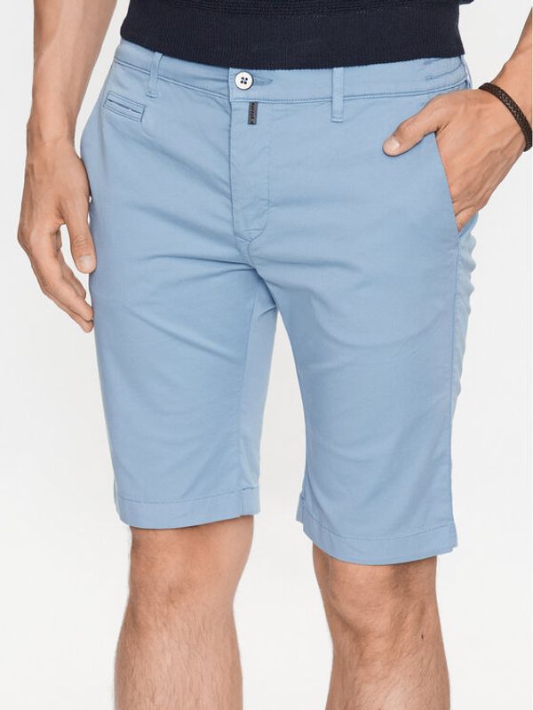 Pierre Cardin Pierre Cardin Kratke hlače iz tkanine 34770/000/4007 Modra Modern Fit