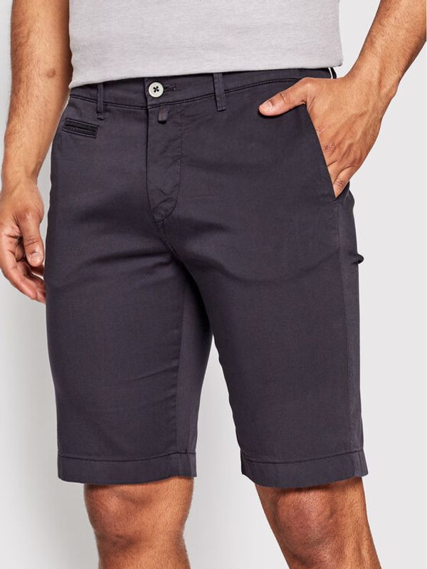 Pierre Cardin Pierre Cardin Kratke hlače iz tkanine 34770/000/4007 Mornarsko modra Modern Fit