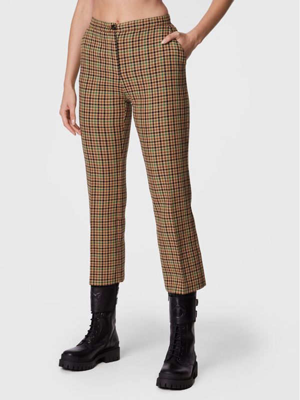 Pinko Pinko Hlače iz tkanine Gaio 1G1835 A07Q Bež Slim Fit