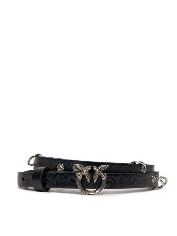 Pinko Pinko Pasni pas Love Berry H1 Belt 20241 PLT01 102148 A1UI Črna