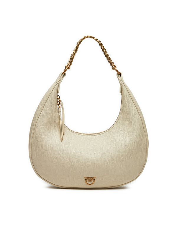 PINKO PINKO Ročna torba Brioche Hobo Classic AI 24-25 PLTT 101526 A29Q Écru