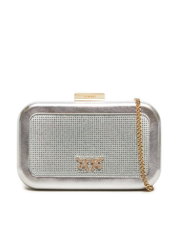 PINKO Pinko Ročna torba Greta Box AI 24-25 PLTT 103515 A1WD Srebrna