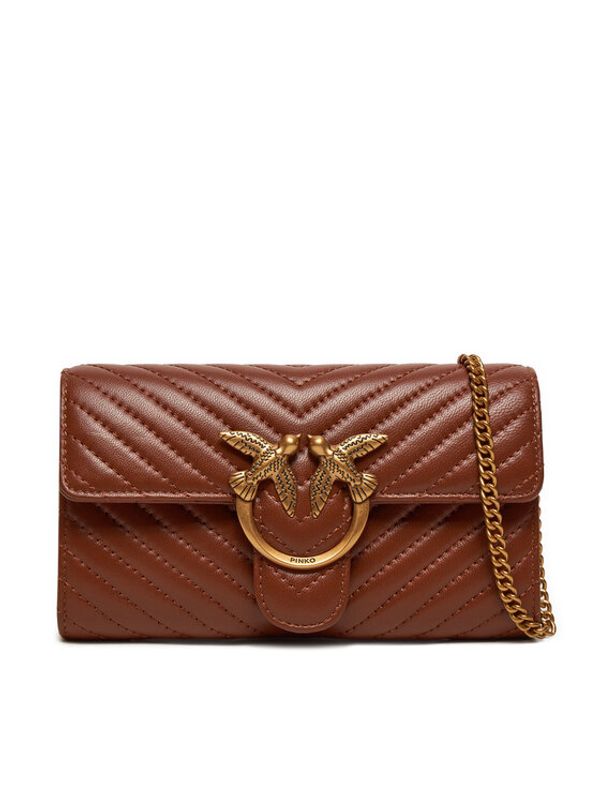 PINKO Pinko Ročna torba Love One Wallet C AI 24-25 PLTT 100062 A0GK Rjava