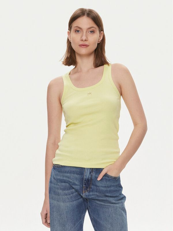 Pinko Pinko Top 100807 A0PU Rumena Slim Fit