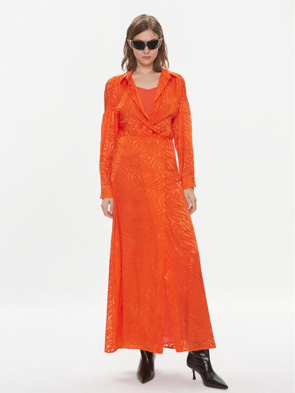 Pinko Pinko Vsakodnevna obleka Stringa 101593 A123 Oranžna Regular Fit