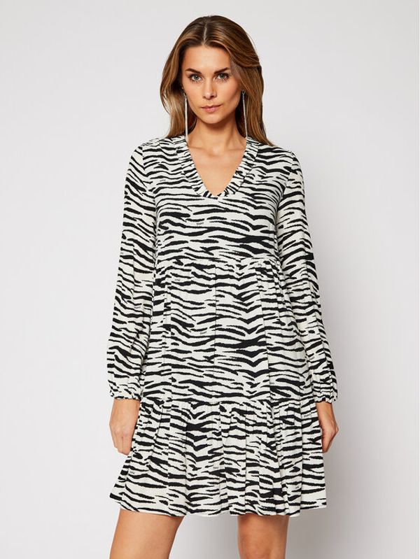 Pinko Pinko Vsakodnevna obleka Zebra 20202 PRR 1N133V 8495 Bela Regular Fit