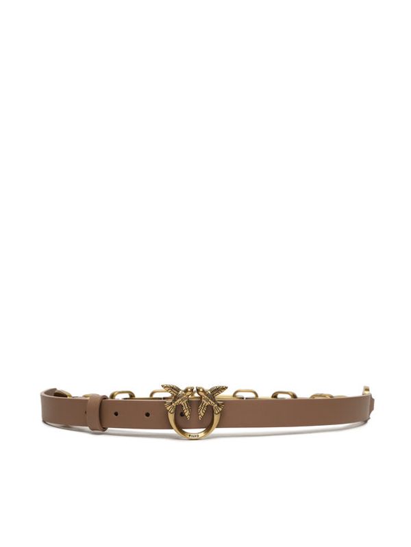 Pinko Pinko Ženski pas Love Day Macro Chain H2 Belt AI 23-24 PLT01 100139 A0F1 Rjava