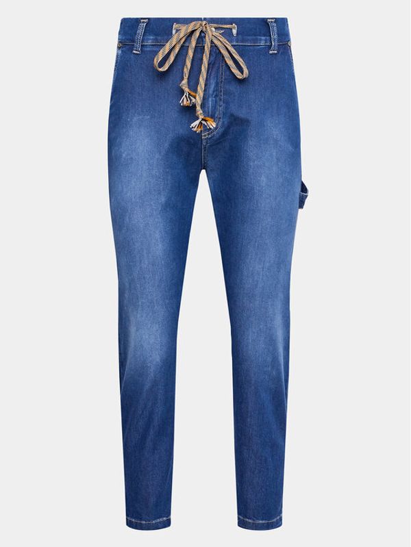 Please Please Jeans hlače P0QUDA4PBQ Mornarsko modra Regular Fit