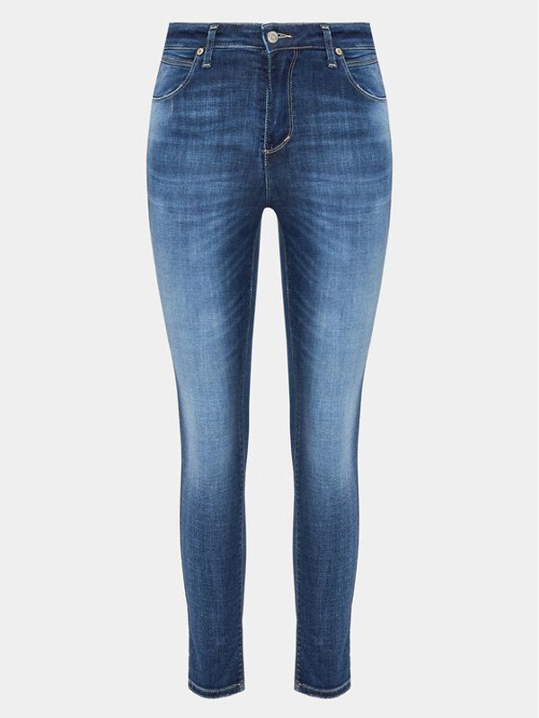 Please Please Jeans hlače P0SAYR7W6F Mornarsko modra Skinny Fit