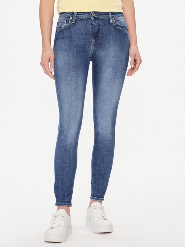 Please Please Jeans hlače P0SWYR7W7N Mornarsko modra Skinny Fit