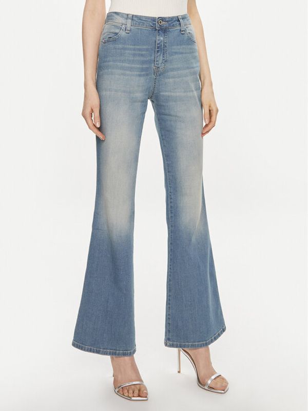 Please Please Jeans hlače P2XCBQ2W7T Modra Bootcut Fit