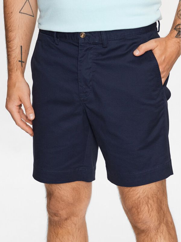 Polo Ralph Lauren Polo Ralph Lauren Kratke hlače iz tkanine 710799213005 Mornarsko modra Slim Fit