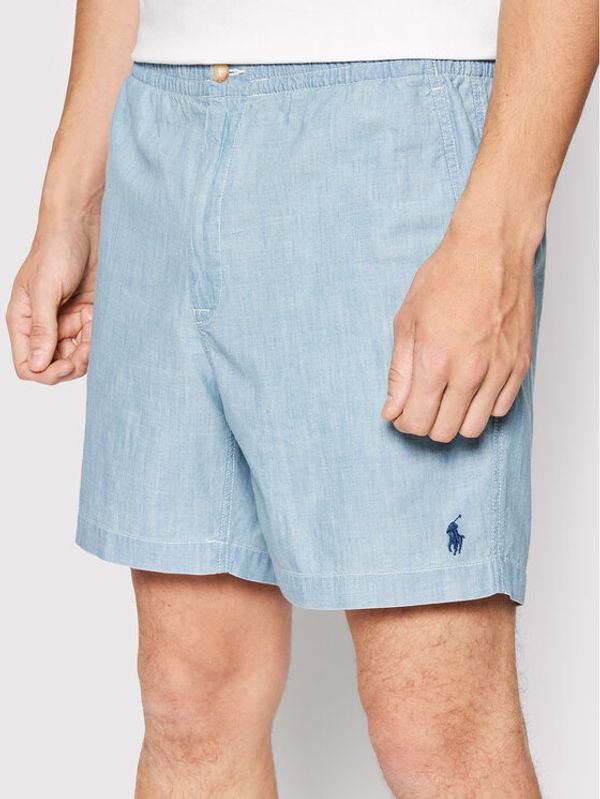 Polo Ralph Lauren Polo Ralph Lauren Kratke hlače iz tkanine 710862776001 Modra Regular Fit