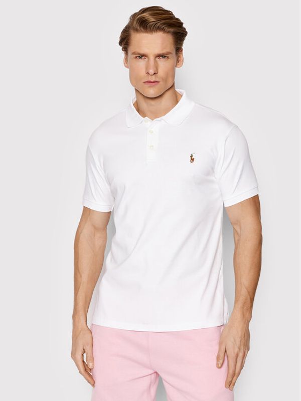 Polo Ralph Lauren Polo Ralph Lauren Polo majica 710685514001 Bela Slim Fit