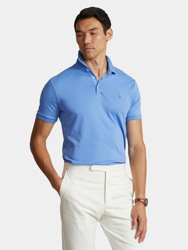 Polo Ralph Lauren Polo Ralph Lauren Polo majica 710704319140 Modra Custom Slim Fit