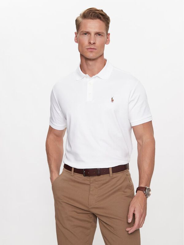 Polo Ralph Lauren Polo Ralph Lauren Polo majica 710713130003 Bela Custom Slim Fit