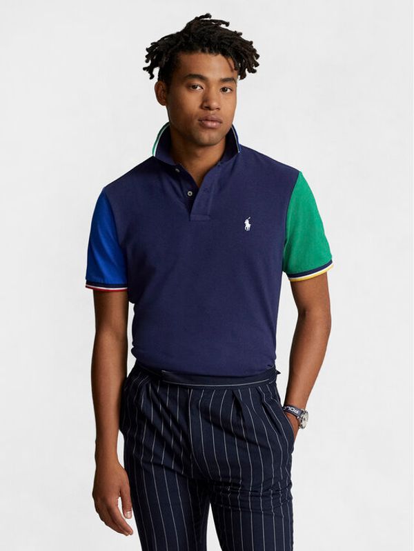 Polo Ralph Lauren Polo Ralph Lauren Polo majica 710934904001 Mornarsko modra Classic Fit