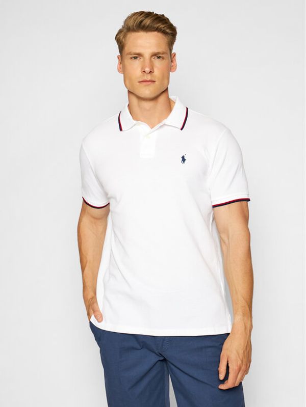 Polo Ralph Lauren Polo Ralph Lauren Polo majica Classics 710842621002 Bela Slim Fit