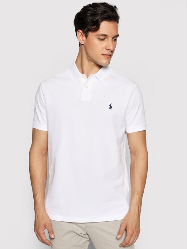 Polo Ralph Lauren Polo Ralph Lauren Polo majica Core Replen 710666998 Bela Custom Slim Fit