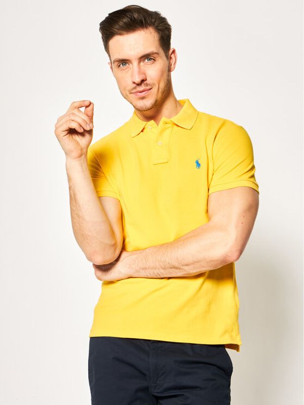 Polo Ralph Lauren Polo Ralph Lauren Polo majica Core Replen 710795080 Rumena Slim Fit