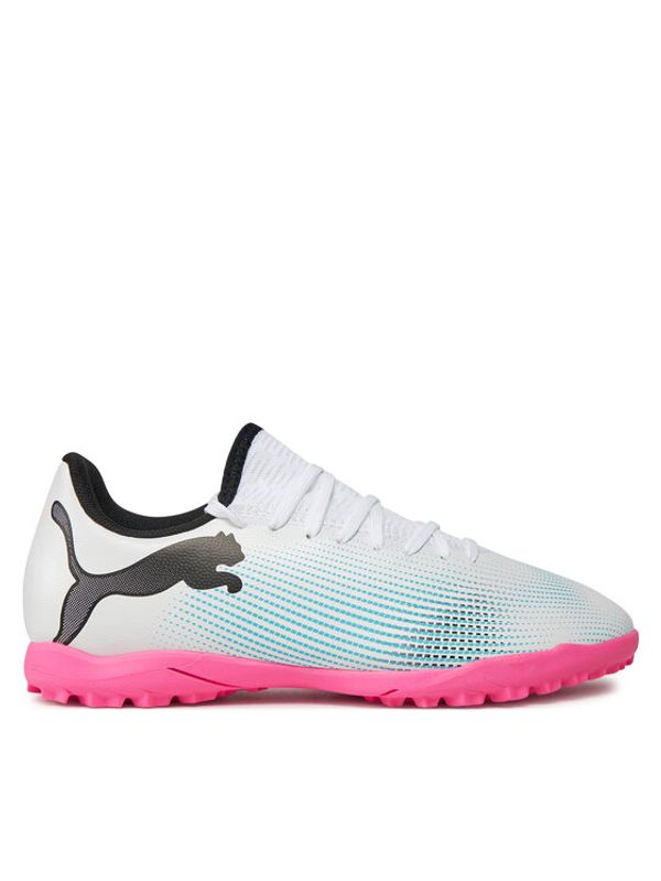 Puma Puma Čevlji za nagomet Future 7 Play Tt 107737 01 Bela