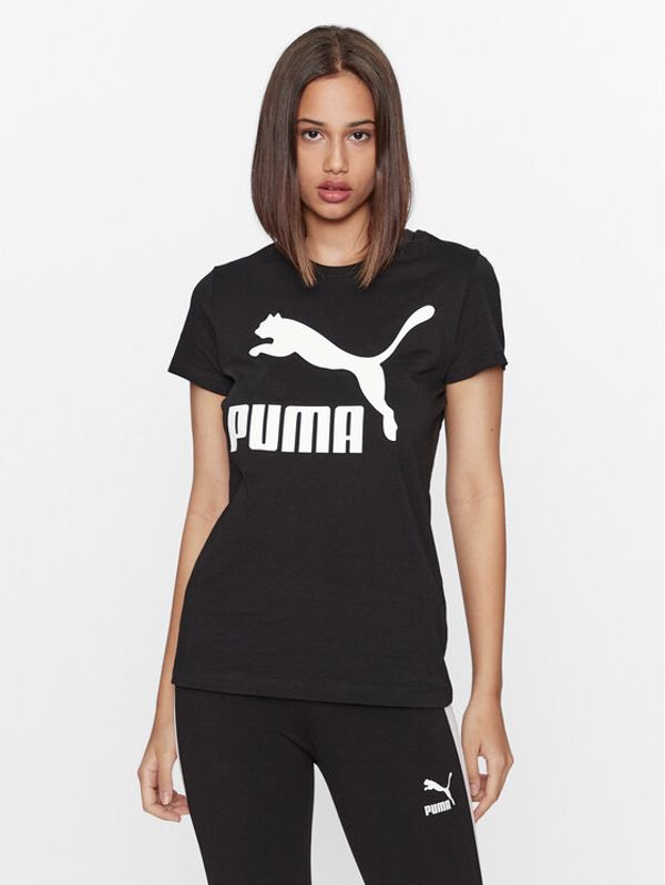 Puma Puma Majica Classics Logo 530076 Črna Regular Fit