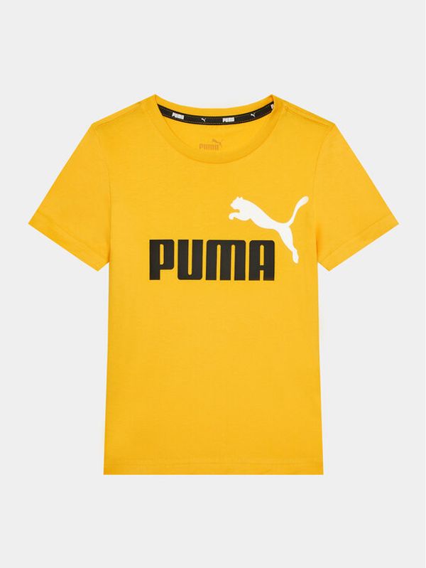 Puma Puma Majica Ess+ 2 Col Logo 586985 Rumena Regular Fit