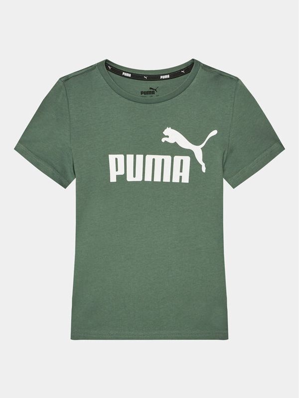 Puma Puma Majica Ess Logo 586960 Zelena Regular Fit