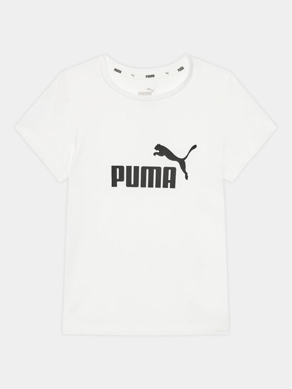 Puma Puma Majica Ess Logo 587029 Bela Regular Fit